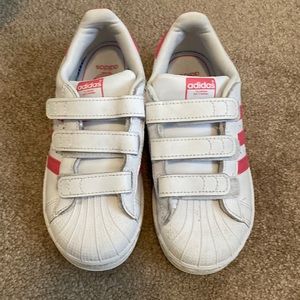 Adidas superstar CF strap with closure straps
